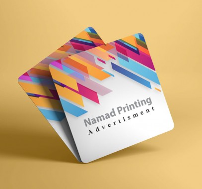 کارت ویزیت لمینت مربعی